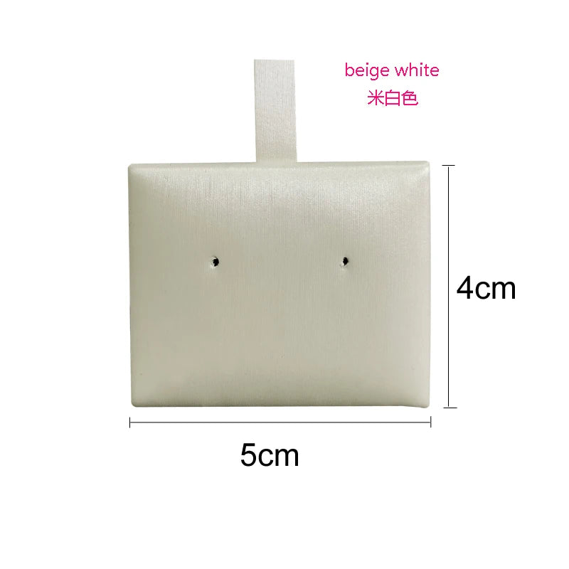 Wholesale 30Pcs/lot Earring Pendant Display Mat Small Size Leather Accessory Pad Ear Stud Hanging Rack Pendant Earrings Display