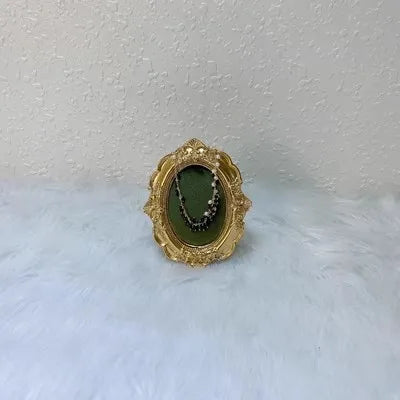 Fashion Grass Green Series Velvet Jewelry Display Rack Jewelry Shop Window Necklace Display Ring Bracelet Ornaments Rack