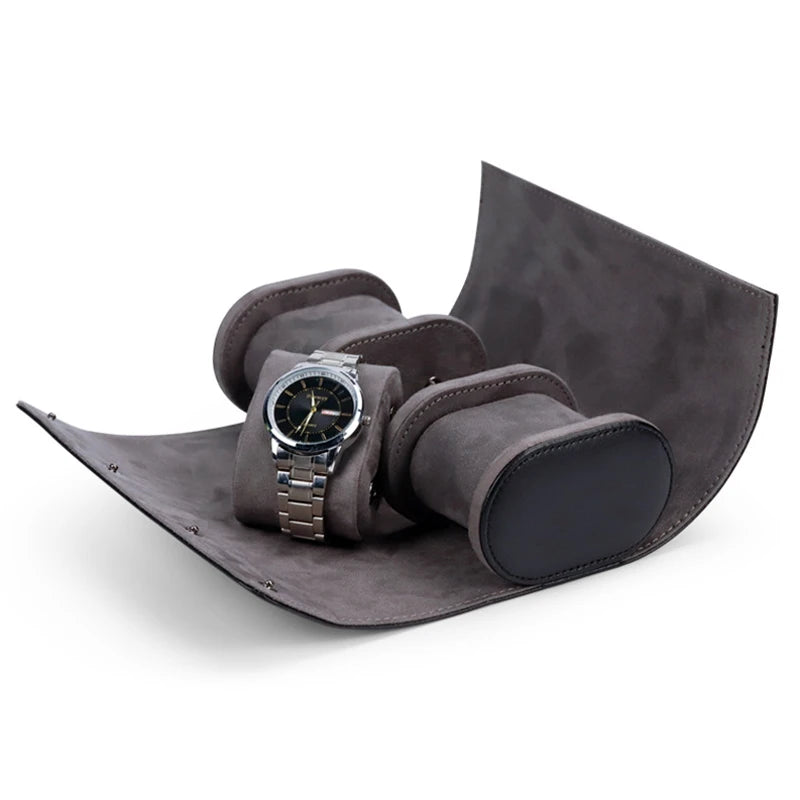 Portable Travel Watch Storage Box Single Mechanical Watch Protection Dustproof Famous Watch Leather Watch Bag Multiple