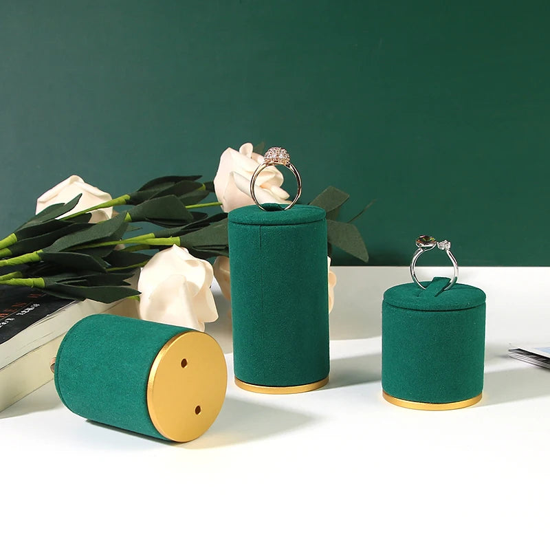 Rings Earring Necklace Display Stand Cylindrical Jewelry Storage Rack Necklace Organizer Jewelry Store Counter Display Props