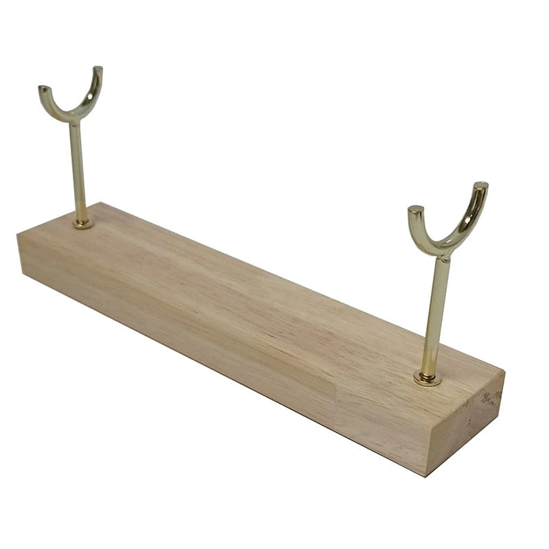 Detachable Ring Display Rack with Stick Wooden Multilayer Jewelry Holder Organizer Retail Store Window Showcase Shelf Stand