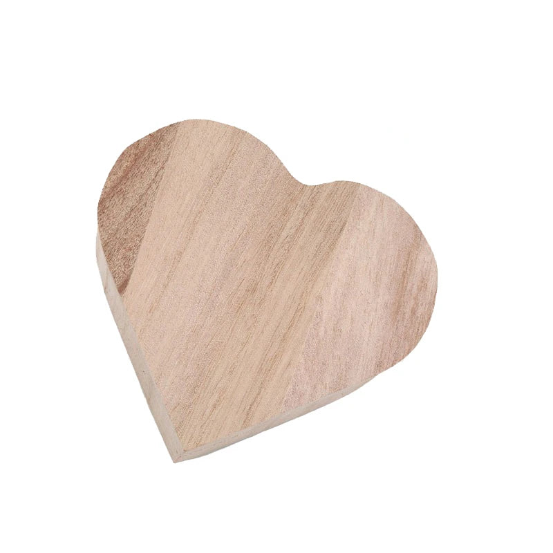 Heart-Shaped Wooden Box Jewelry Case Ring Storage Wooden Contianer Jewelry Creative Gift Box New