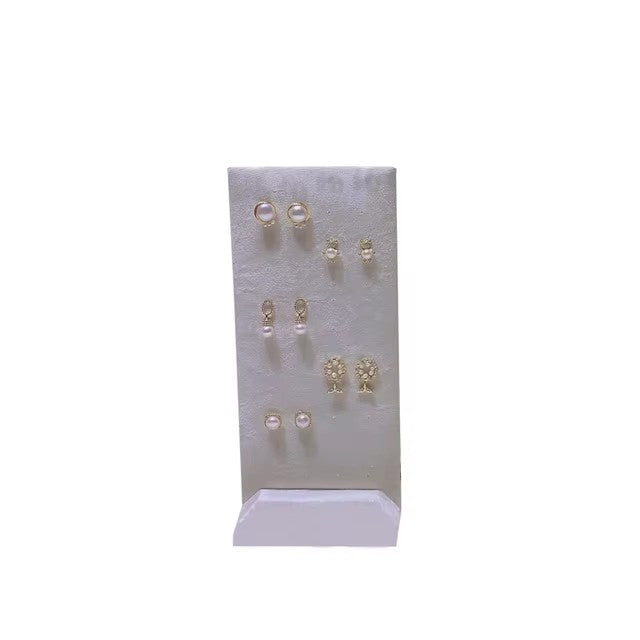 Mordern Metal Jewelry Earrings Stud Earrings Necklace Organizer Display Holder Detachable Stud Earring Tray Necklace Stand