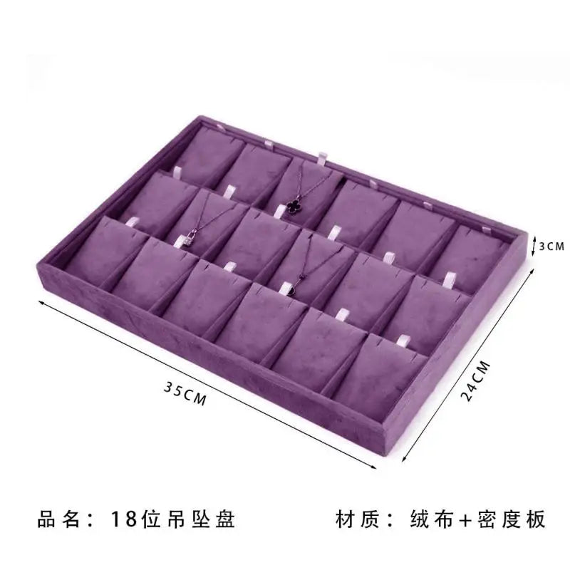 Purple Velvet Jewelry Display Stand Cream Pendant Jewelry Display Stand Multi Color Ear Ring Counter Window Model Customizable