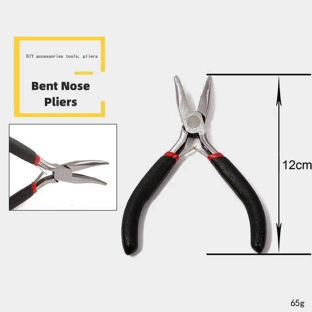 Multifunction Jewelry Pliers Linesman Pliers Needle Bent Nose Pliers Scissors Tongs Clamps DIY Jewelry Making Tools Accessories