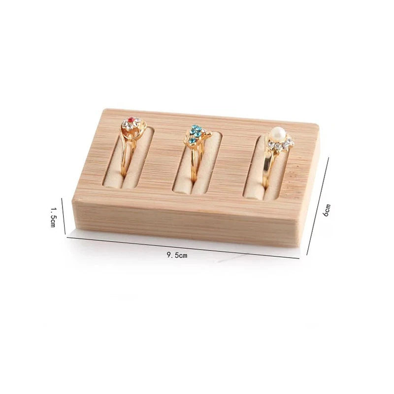 Ring Earring Display Tray Jewelry Organizer 2/5/10/15 Solts Ring Plate Personal Jewelry Storage Board Multiple Sizes Available