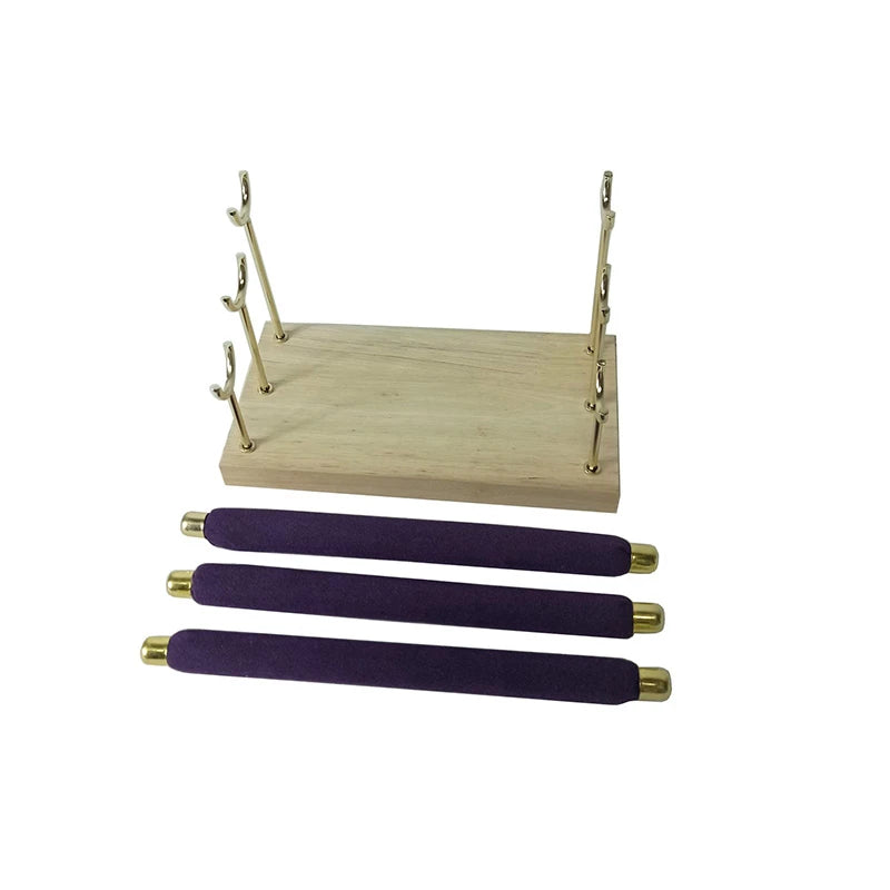 Detachable Ring Display Rack with Stick Wooden Multilayer Jewelry Holder Organizer Retail Store Window Showcase Shelf Stand
