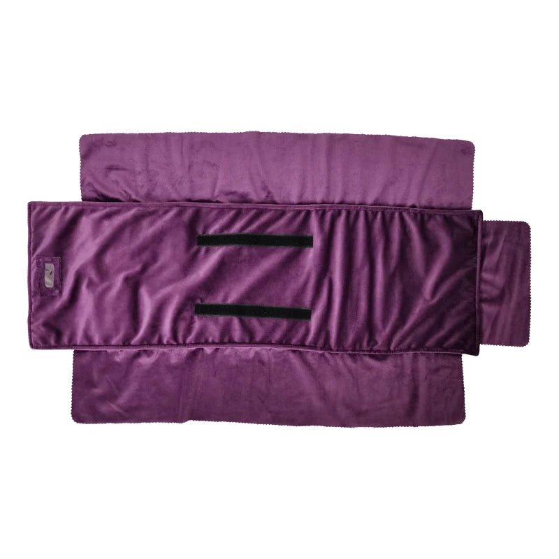 Purple Velvet Lengthening Set Jewelry Roll Bag Pearl Necklace Rings Storage Pouch Watch Bracelet Organizer Jewelry Bags 74*24Cm