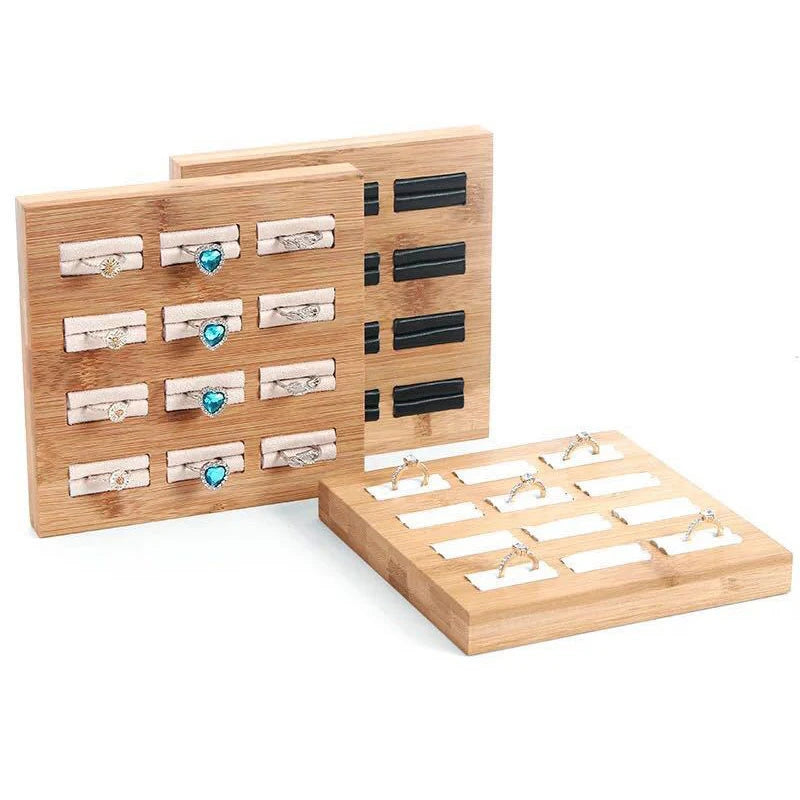 Ring Earring Display Tray Jewelry Organizer 2/5/10/15 Solts Ring Plate Personal Jewelry Storage Board Multiple Sizes Available