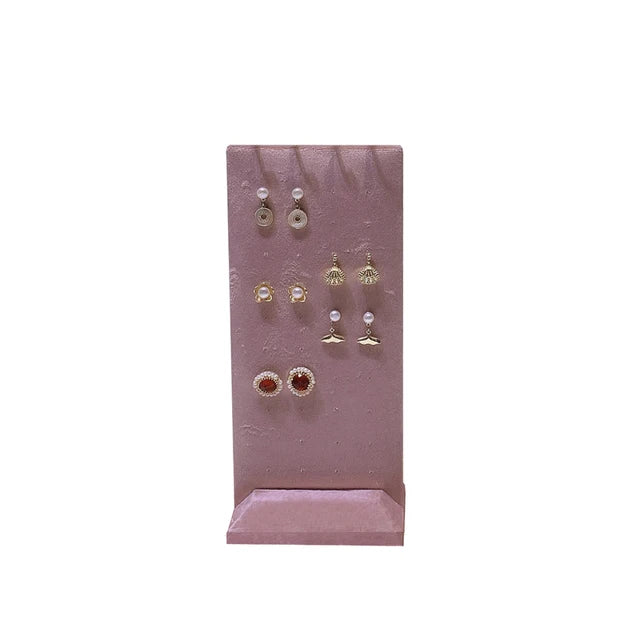 Jewelry Earrings Display Metal Rack Detachable 40-Hole Stud Earrings Display Plate Necklace Hanger