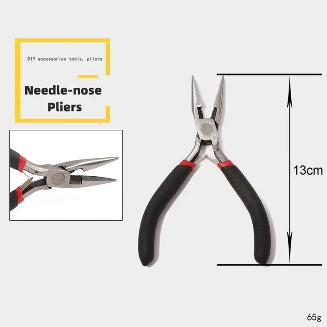 Multifunction Jewelry Pliers Linesman Pliers Needle Bent Nose Pliers Scissors Tongs Clamps DIY Jewelry Making Tools Accessories