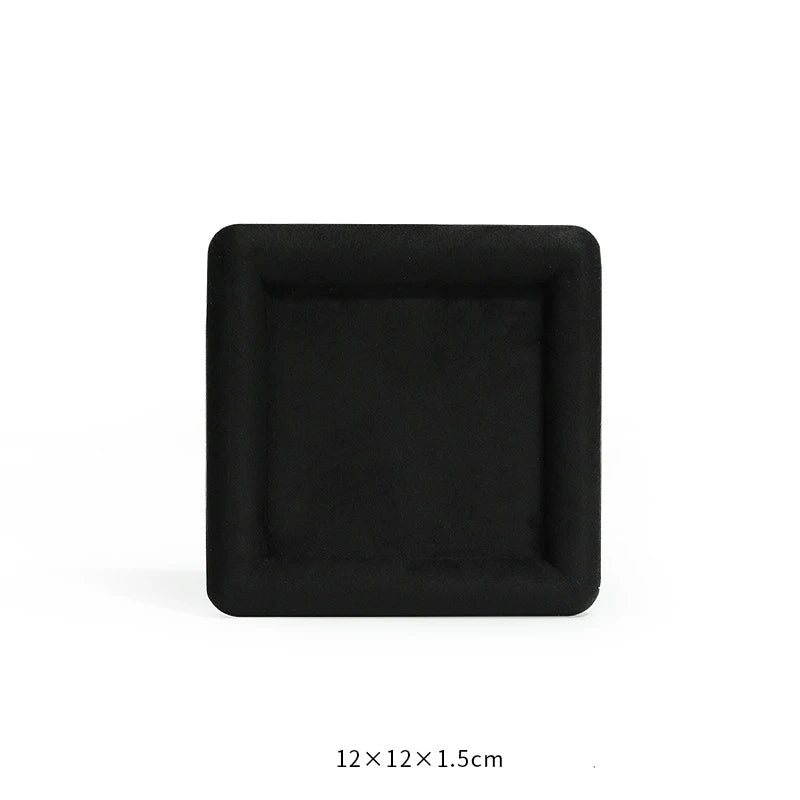 Diamond Velvet Jewelry Display Tray Ring Ear Studs Storage Tray Necklace Bracelet Pendant Storage Display Tray