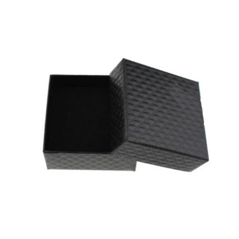Square 5*5*3.5Cm Ring Earring Packaging Paper Box Cufflink Brooch Storage Case for Jewelry Store and Personal Jewelry Holder