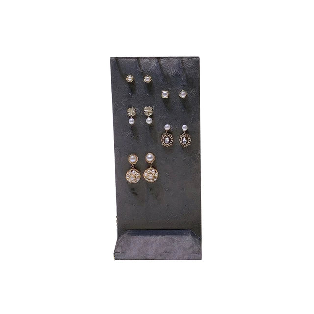 Jewelry Earrings Display Metal Rack Detachable 40-Hole Stud Earrings Display Plate Necklace Hanger