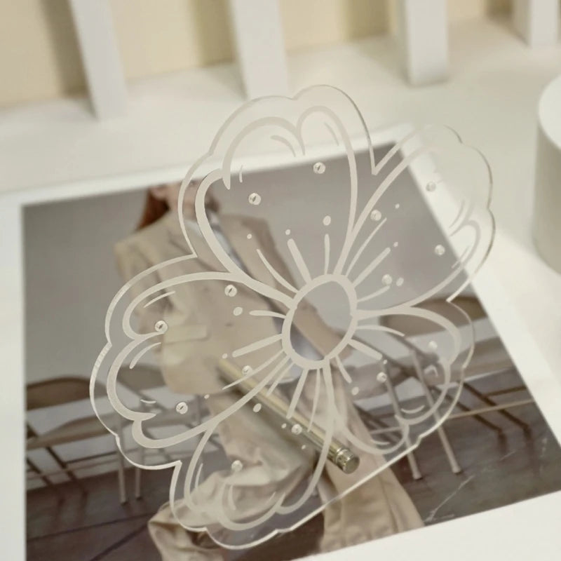 Transparent Acrylic Earring Rack Earring Flower Shape Jewelry Display Fram Detachable Earring Brooch Holder