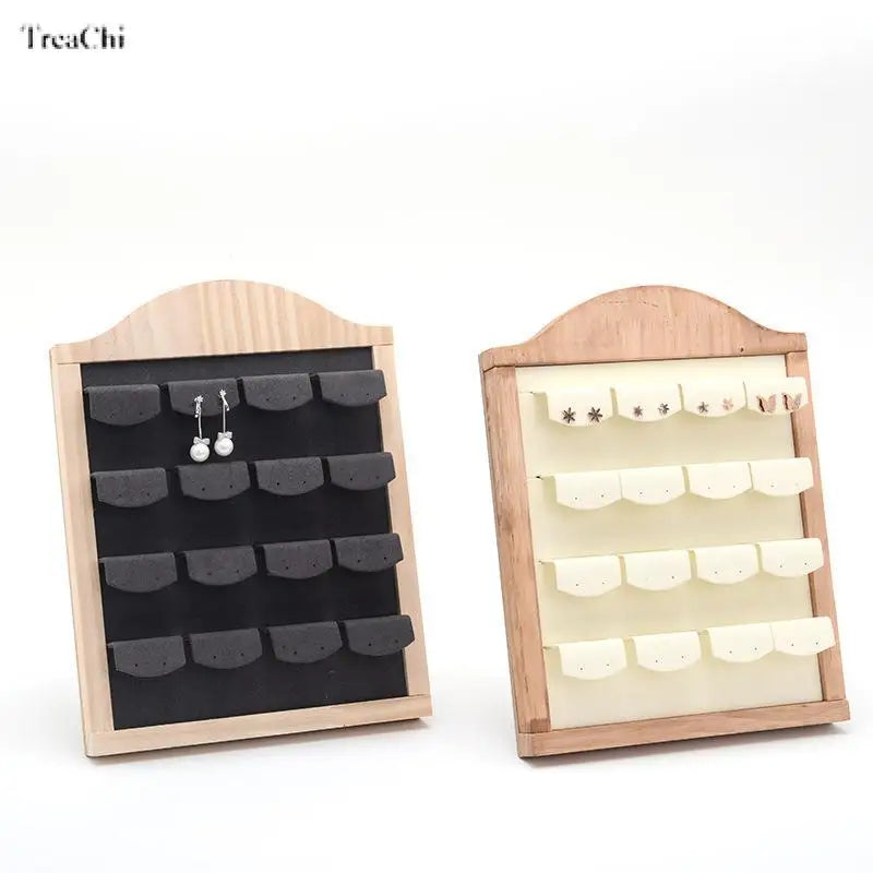 Solid Wood Earrings Display Rack Earrings Studs Earrings Storage Rack Jewelry Window Display Rack Jewelry Display Rack