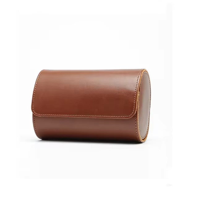 High Quality Leather Watch Roll Bag Elegant 1/2Slots Vintage Style Watch Box Environmental Protection Jewelry Gift Packing Pouch