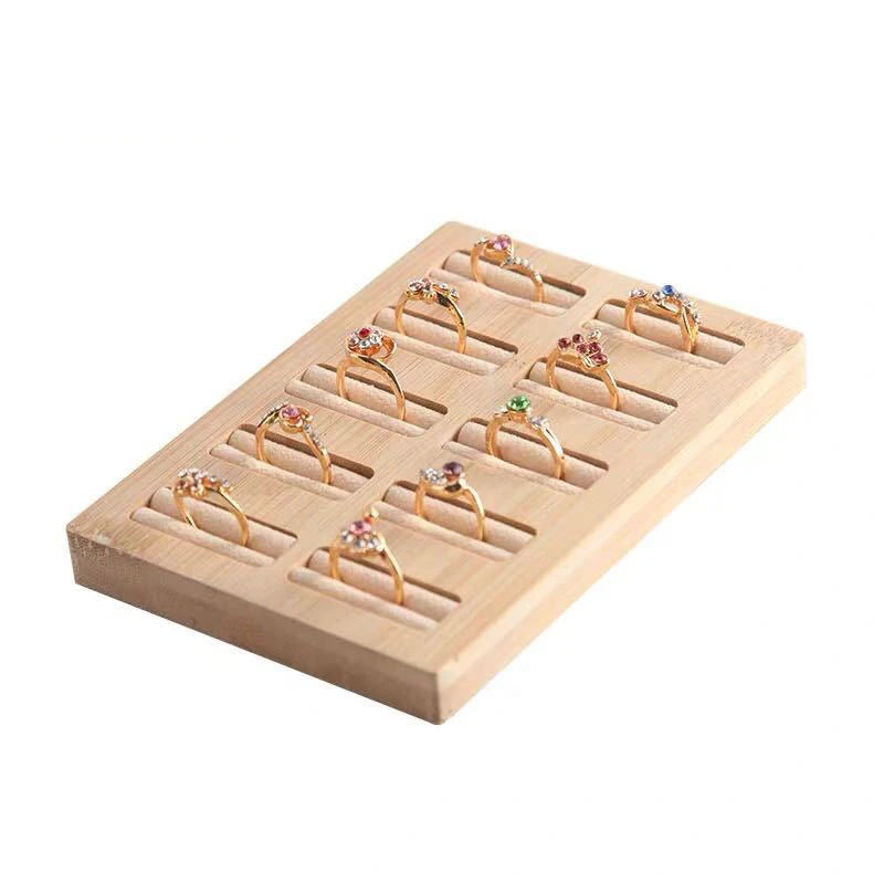 Ring Earring Display Tray Jewelry Organizer 2/5/10/15 Solts Ring Plate Personal Jewelry Storage Board Multiple Sizes Available
