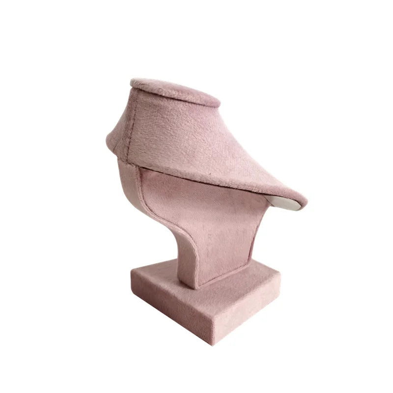 Pink Necklace Display Stand Pendant Showing Rack Jewelry Display Organizer Mini Necklace Holder Display Bust Ornament Holder