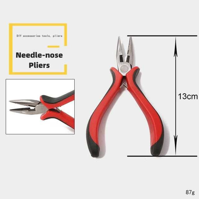 Multifunction Jewelry Pliers Linesman Pliers Needle Bent Nose Pliers Scissors Tongs Clamps DIY Jewelry Making Tools Accessories