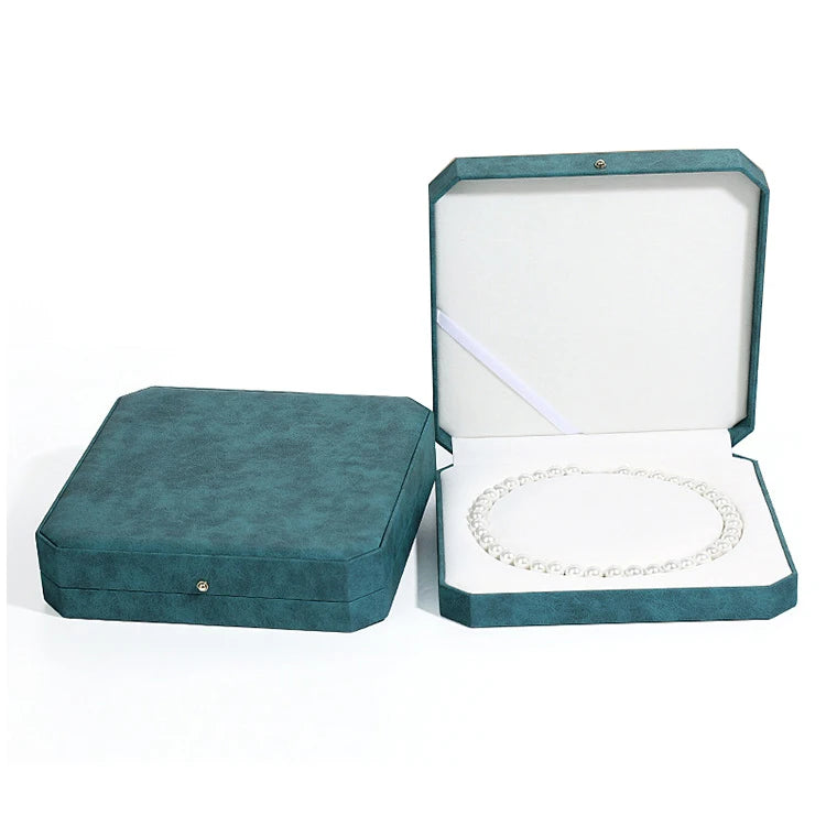 New Pearl Necklace Packaging Box Octagonal Gift Box Pearl Jewelry Chain Organizer Case for Mother's Day Valentine's Day