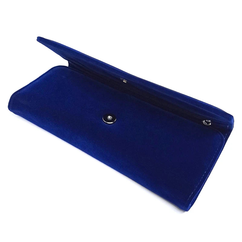 Portable Roll-up Jewelry Roll Storage Bag Folding Travel Earrings Necklaces Bracelets Rings Container Storage