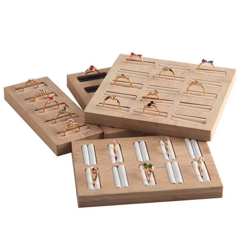 Ring Earring Display Tray Jewelry Organizer 2/5/10/15 Solts Ring Plate Personal Jewelry Storage Board Multiple Sizes Available