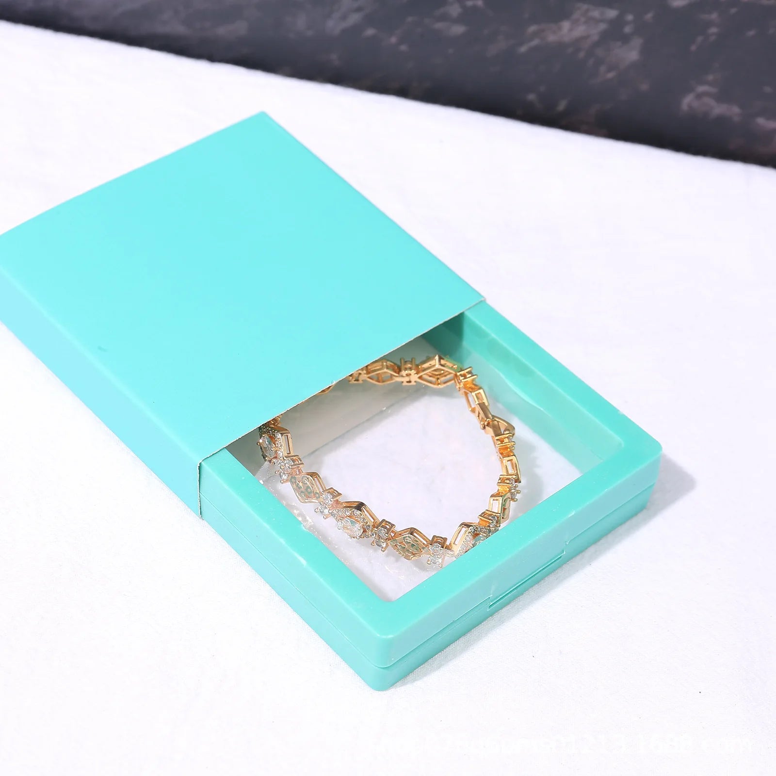 Suspended Box Pe Film and Outer Box and Gift Bag Set Jewelry Holder Ring Bracelet Jewelry Storage Case Set Gift Packaging