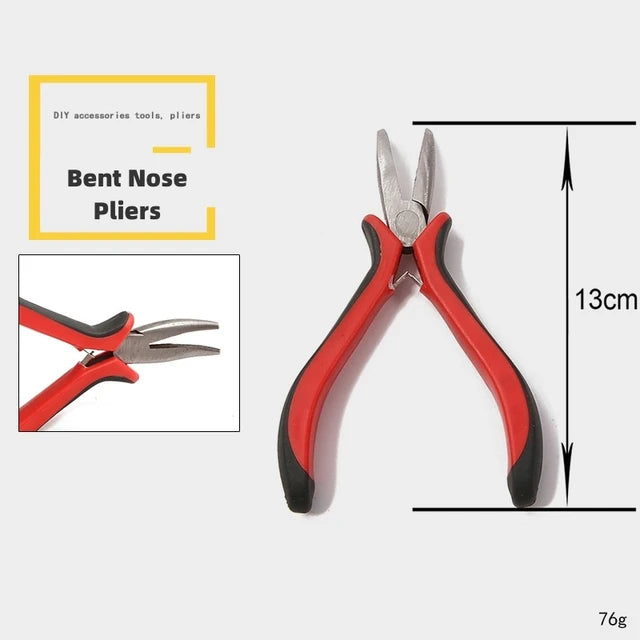 Multifunction Jewelry Pliers Linesman Pliers Needle Bent Nose Pliers Scissors Tongs Clamps DIY Jewelry Making Tools Accessories