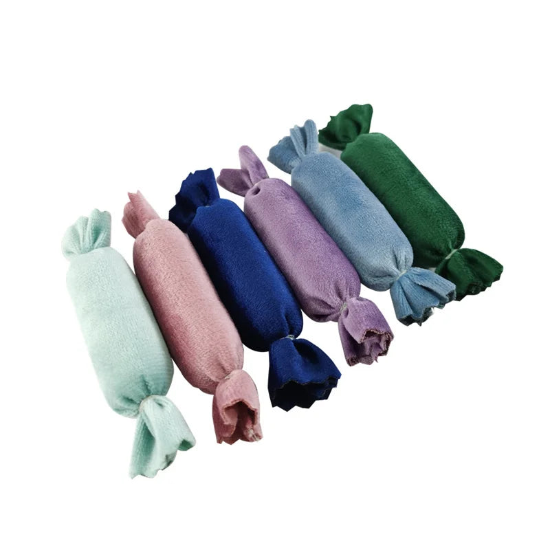 Velvet Candy Shaped Ring Storage Rack Earrings Bracelet Pendant Necklace Jewelry Storage Display Tray