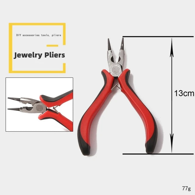 Multifunction Jewelry Pliers Linesman Pliers Needle Bent Nose Pliers Scissors Tongs Clamps DIY Jewelry Making Tools Accessories