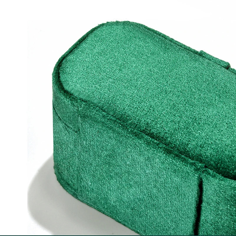 Portable Velvet Small Jewelry Box Jewelry Packaging Box Velvet Ring Earring Container Traditional Festival Gift Packing Boxes