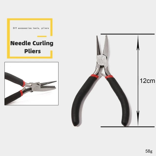 Multifunction Jewelry Pliers Linesman Pliers Needle Bent Nose Pliers Scissors Tongs Clamps DIY Jewelry Making Tools Accessories