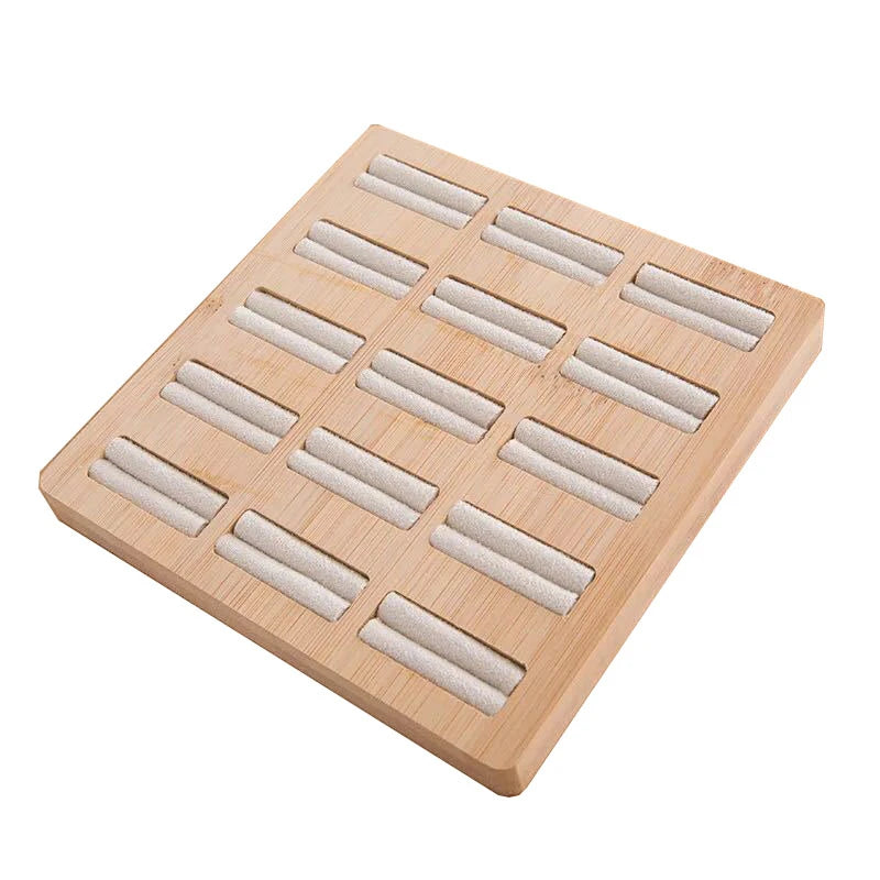 Ring Earring Display Tray Jewelry Organizer 2/5/10/15 Solts Ring Plate Personal Jewelry Storage Board Multiple Sizes Available