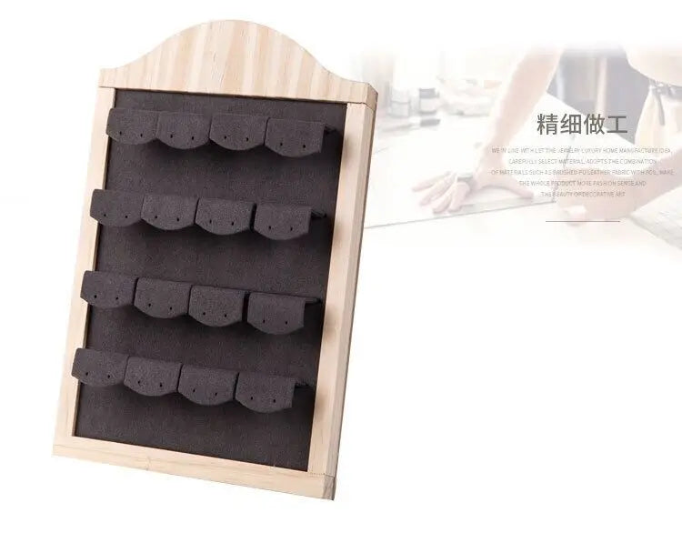 Solid Wood Earrings Display Rack Earrings Studs Earrings Storage Rack Jewelry Window Display Rack Jewelry Display Rack