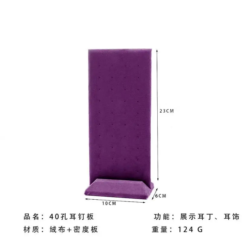 Purple Velvet Jewelry Display Stand Cream Pendant Jewelry Display Stand Multi Color Ear Ring Counter Window Model Customizable