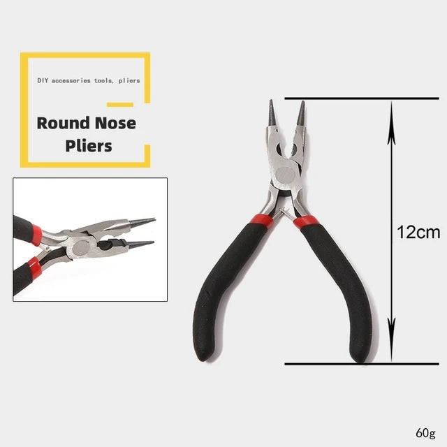 Multifunction Jewelry Pliers Linesman Pliers Needle Bent Nose Pliers Scissors Tongs Clamps DIY Jewelry Making Tools Accessories