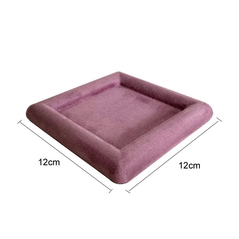 Diamond Velvet Jewelry Display Tray Ring Ear Studs Storage Tray Necklace Bracelet Pendant Storage Display Tray