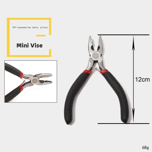 Multifunction Jewelry Pliers Linesman Pliers Needle Bent Nose Pliers Scissors Tongs Clamps DIY Jewelry Making Tools Accessories