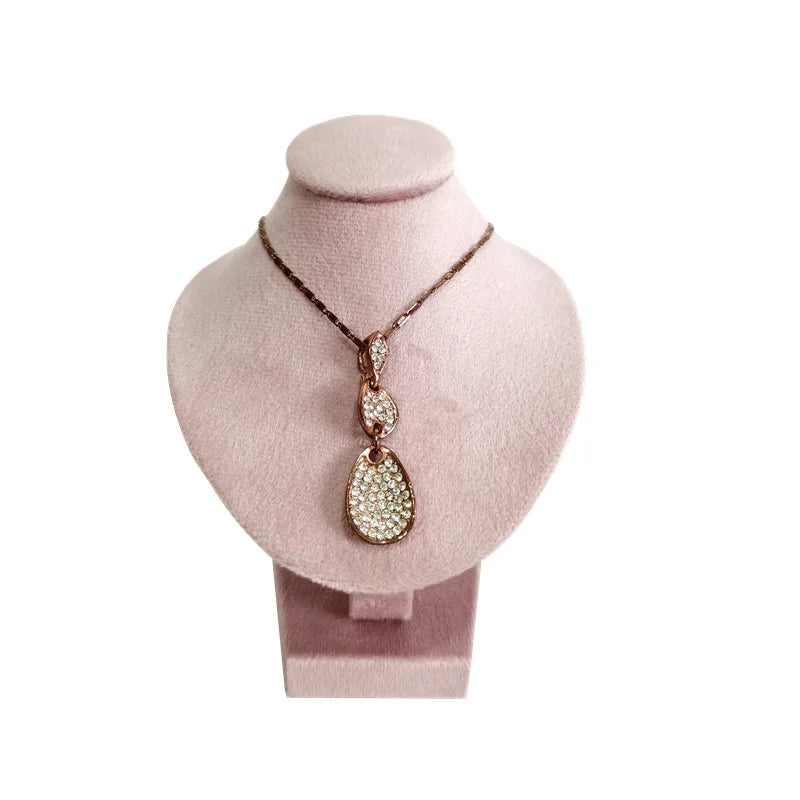 Pink Necklace Display Stand Pendant Showing Rack Jewelry Display Organizer Mini Necklace Holder Display Bust Ornament Holder