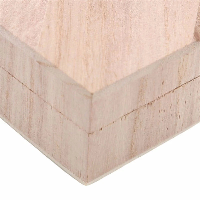 Heart-Shaped Wooden Box Jewelry Case Ring Storage Wooden Contianer Jewelry Creative Gift Box New