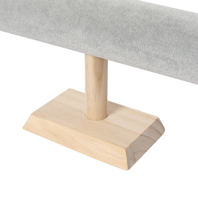 T-Shaped Wood Watch Holder Bangle Necklace Jewelry Display Stand Bracelet Showcase Organizer for Exhibitors Store Window