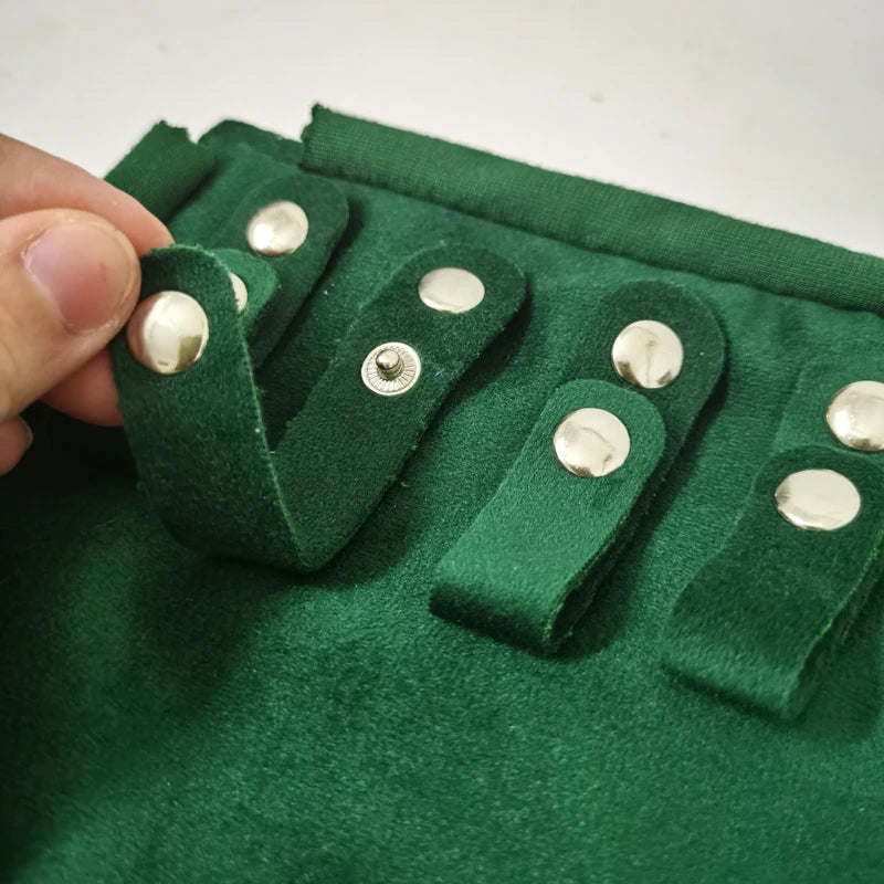 Velvet Jewelry Roll Bag Portable Travel Jewelry Roll Ring Earrings Necklace Pendant Storage Display Bag