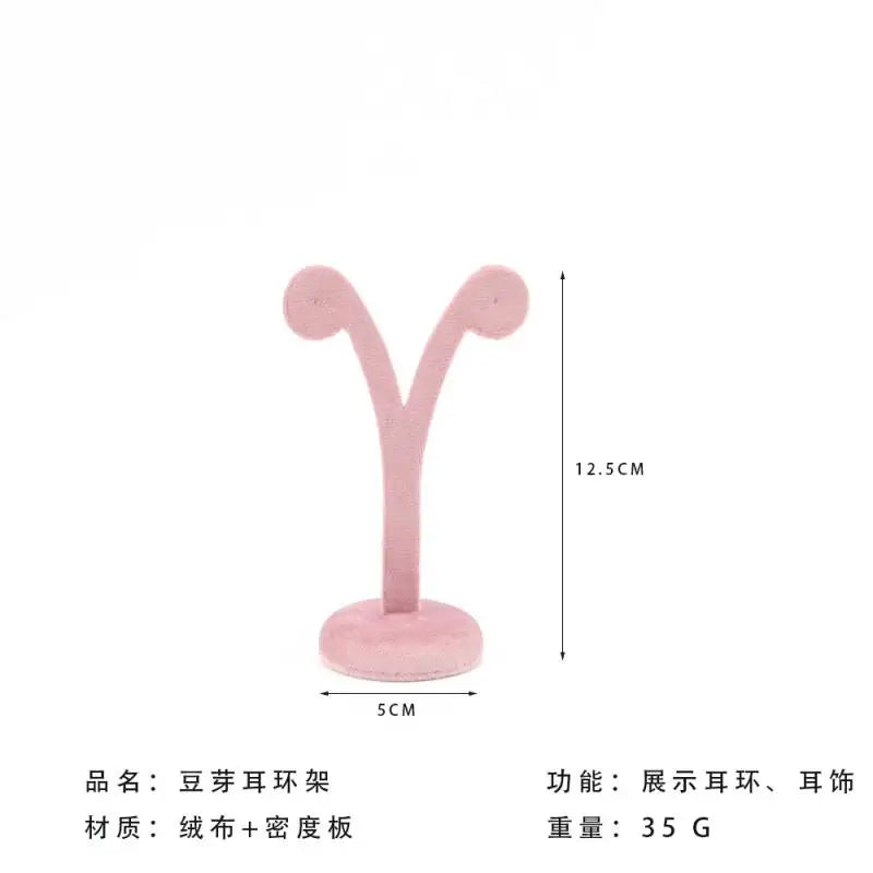 Purple Velvet Jewelry Display Stand Cream Pendant Jewelry Display Stand Multi Color Ear Ring Counter Window Model Customizable