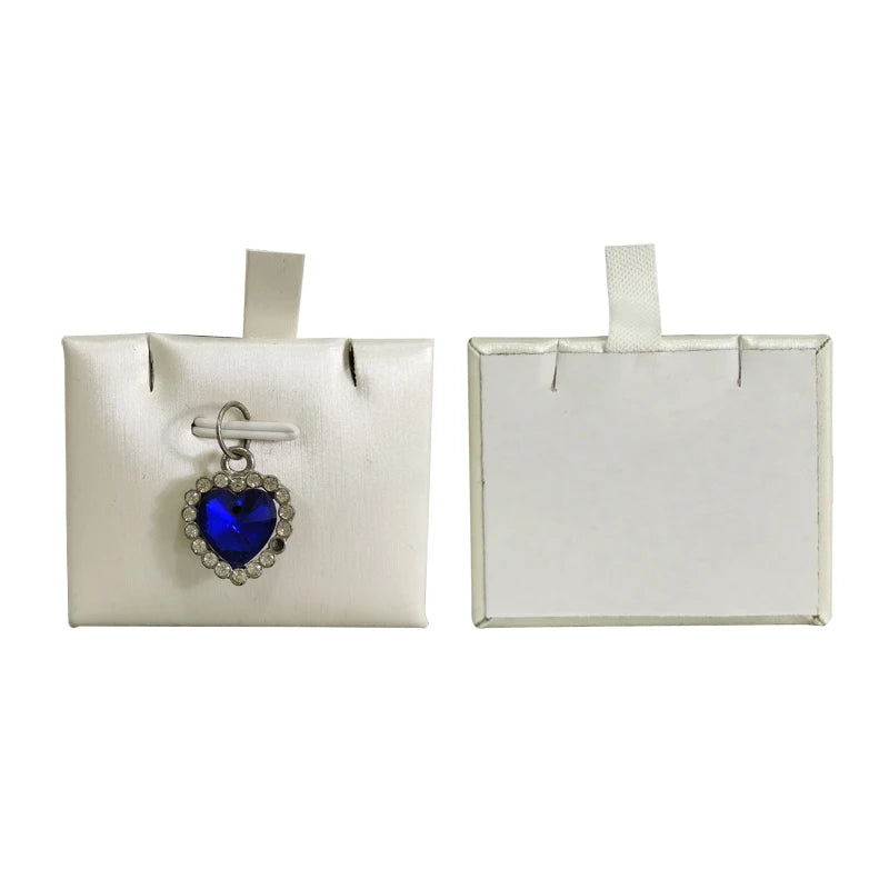 Wholesale 30Pcs/lot Earring Pendant Display Mat Small Size Leather Accessory Pad Ear Stud Hanging Rack Pendant Earrings Display