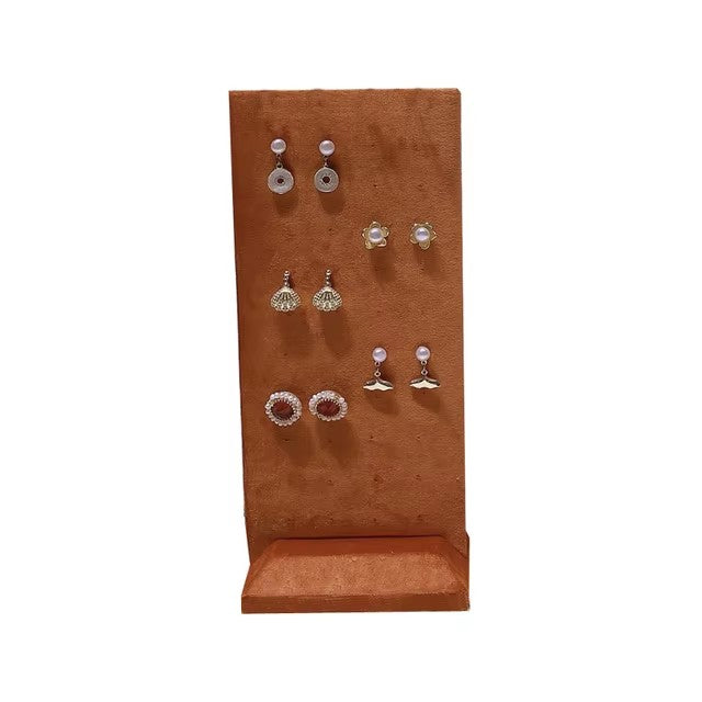 Mordern Metal Jewelry Earrings Stud Earrings Necklace Organizer Display Holder Detachable Stud Earring Tray Necklace Stand