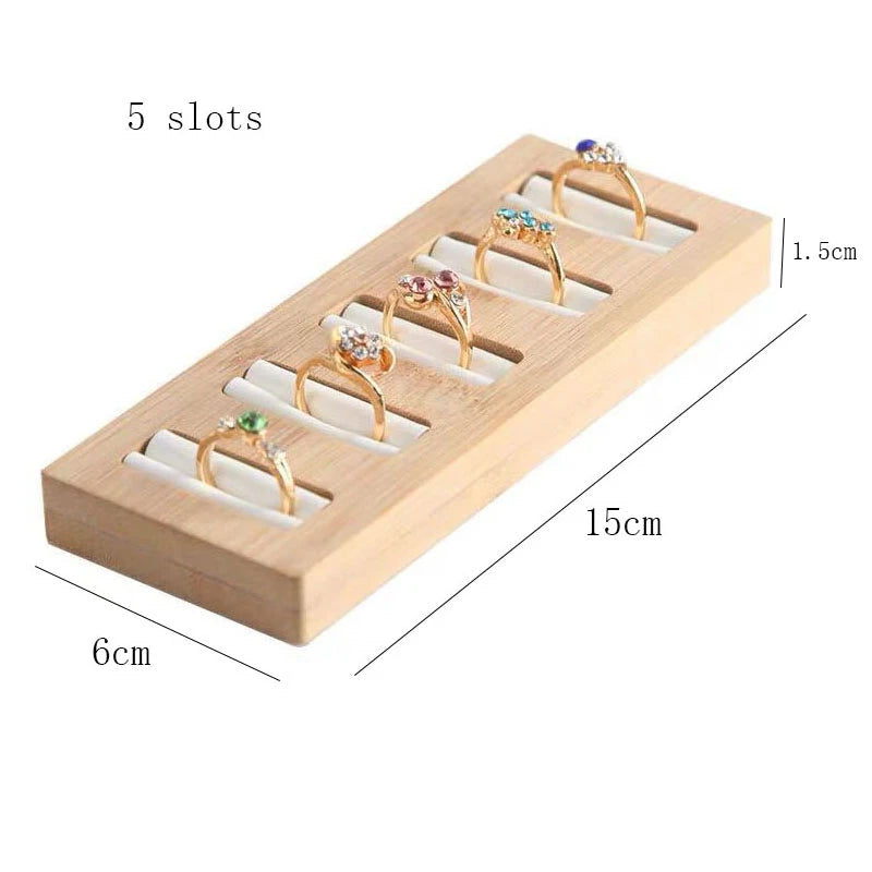 Ring Earring Display Tray Jewelry Organizer 2/5/10/15 Solts Ring Plate Personal Jewelry Storage Board Multiple Sizes Available