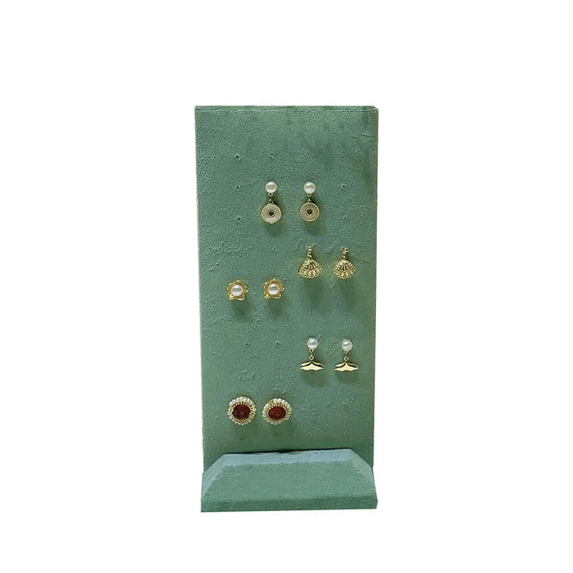 Jewelry Earrings Display Metal Rack Detachable 40-Hole Stud Earrings Display Plate Necklace Hanger