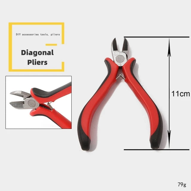 Multifunction Jewelry Pliers Linesman Pliers Needle Bent Nose Pliers Scissors Tongs Clamps DIY Jewelry Making Tools Accessories