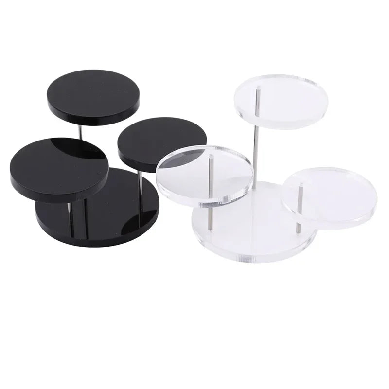 Removable Three-Layer Circular Jewelry Rotating Display Stand Rings Earrings Brooch Organizer Rack Small Ornament Display Table